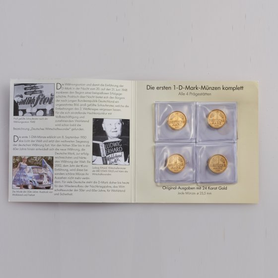 Assortiment de pièces   "70 ans Deutsche Mark" 