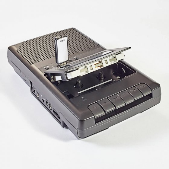 Tragbares Kassetten-Aufnahmegerät 