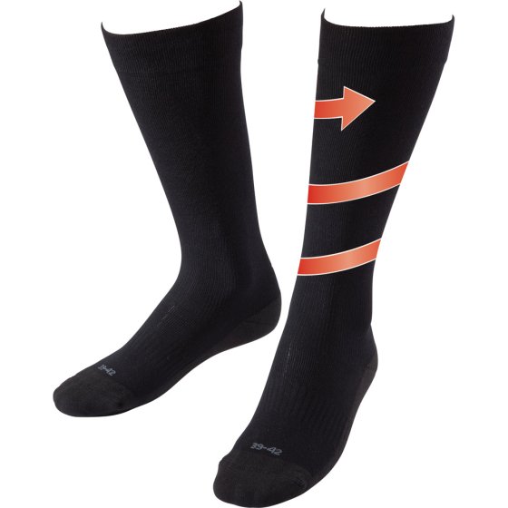 Chaussettes de voyage, noir 39/42 | Noir