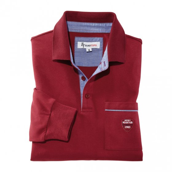 Interlock-Langarmshirt 2er-Set 3XL | Bordeaux#Marine