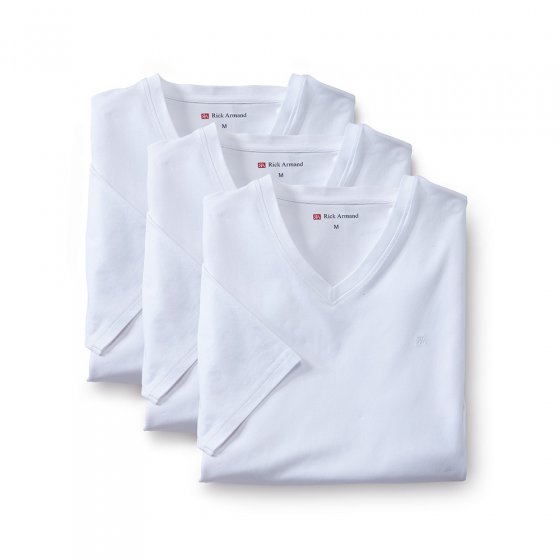 Stretch-T-Shirts 3er-Pack XL | Weiß