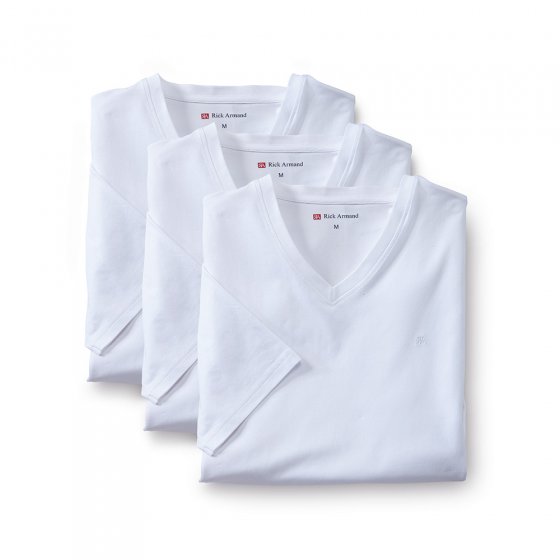 T-shirts stretch Par lot de 3 paires  M | Noir
