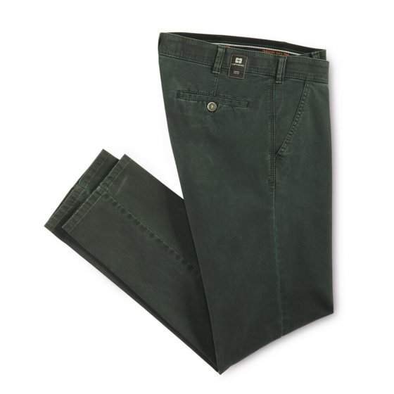 Pantalon en coton high-stretch 25 | Vertfoncé