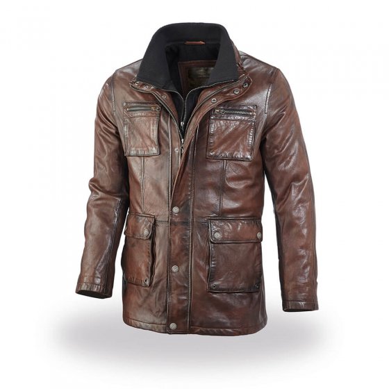 Veste haut de gamme en cuir de mouton 