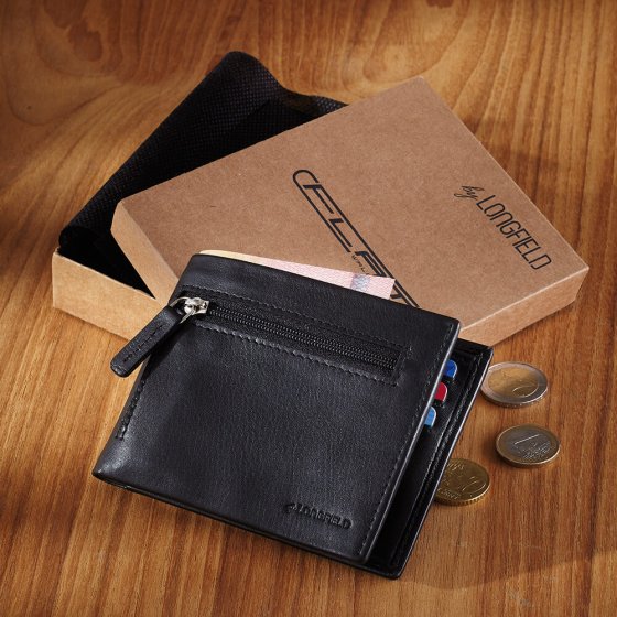 Porte-monnaie cuir  "flat wallet" 