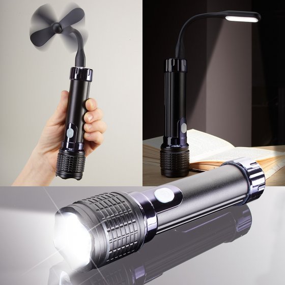 Lampe de poche rechargeable  "multi action" 