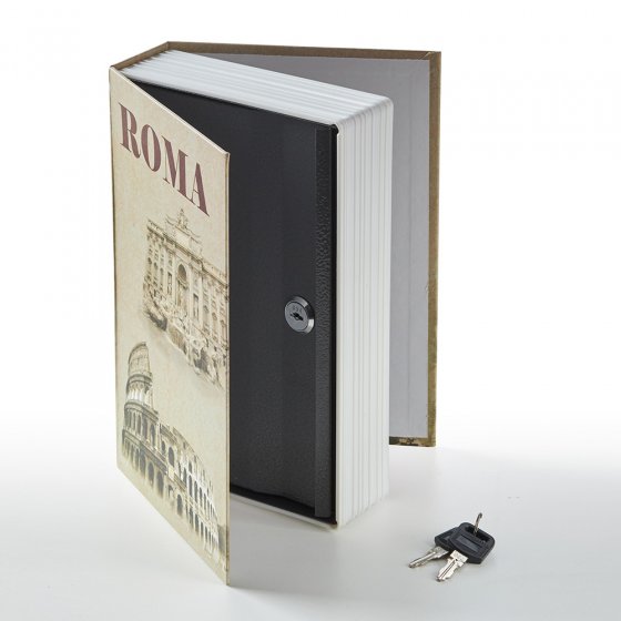 Buchkassette mit Zylinderschloss „Roma” 
