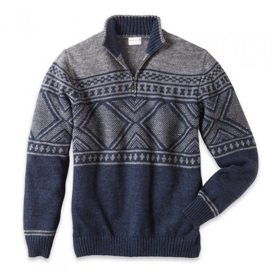 Sportiver Norweger-Pullover