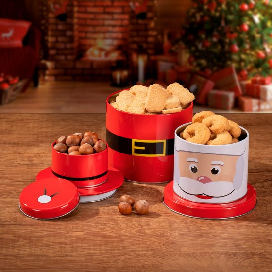 VOTRE CADEAU : BOÎTE À BISCUITS 3 EN 1 « SANTA » 