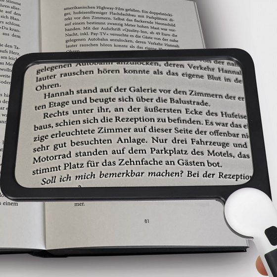 Handlupe mit einstellbarem Licht