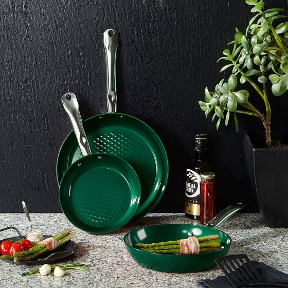 Hochrand-Pfannen-Set „Ceraflon Smaragd”