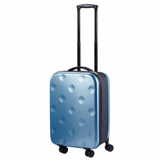 Ultraflacher Rollkoffer Blau
