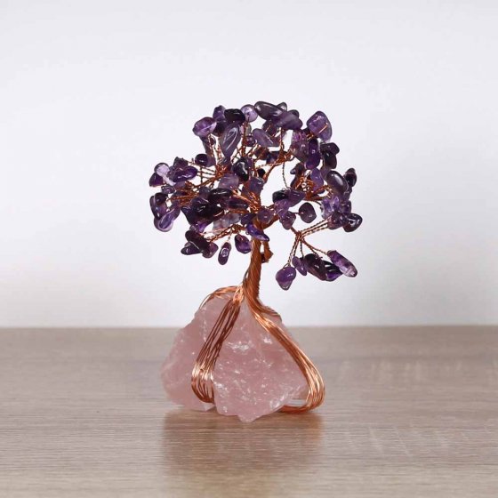 Décoration lithothérapie « Arbre d'améthyste »