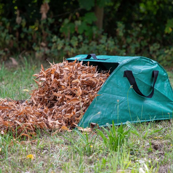 Collecteur de feuilles avec bord en tôle 