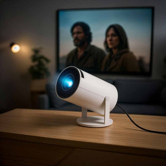 Mini projecteur sur pied