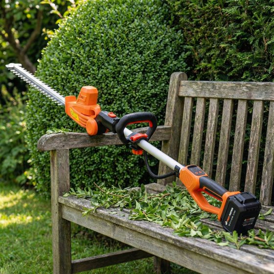 Taille-haie sans fil multi-angles 