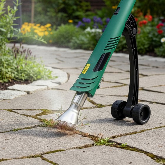 Elektrischer Unkrautvernichter mit Rollen 