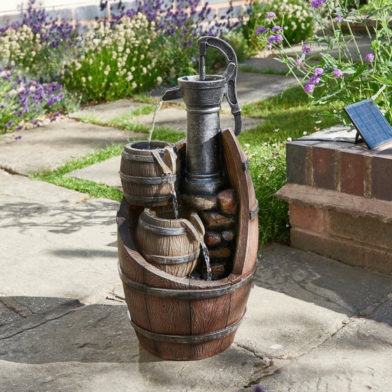 Fontaines solaires Fûts de whisky 