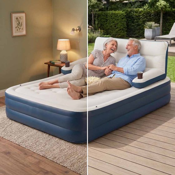 Luftbett mit Sofa-Funktion 