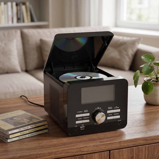 Kompakter CD-Player mit FM-Radio 