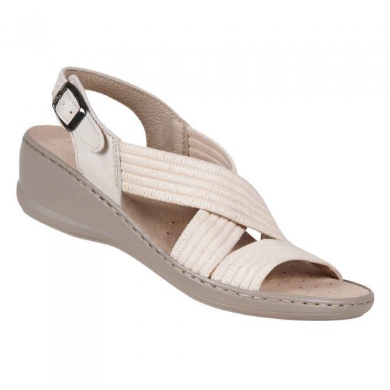 Aerosoft® Stretch-Sandale 42 | Beige