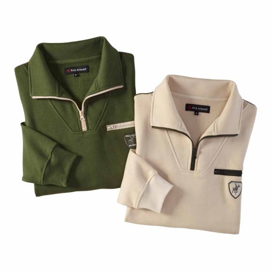 Komfort-Thermoshirt im Set 3XL (64/66) | Grün#Beige