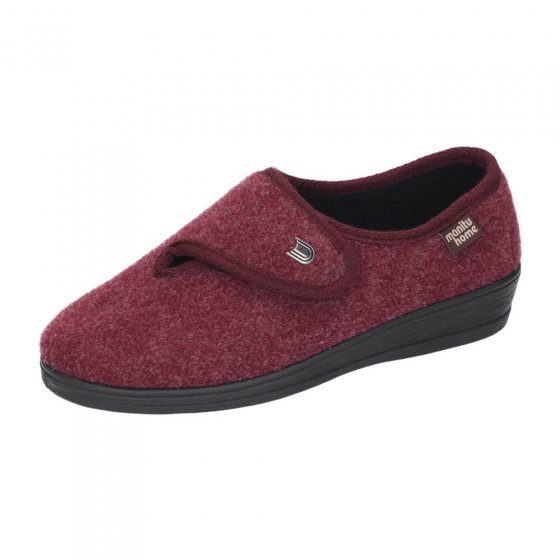 Chaussons femme en feutre, avec patte auto-agrippante