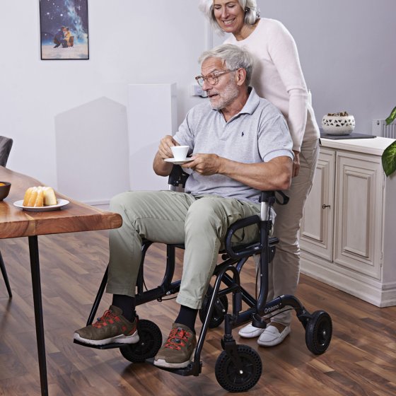 Rollator et fauteuil roulant OZR 210 2 en 1 