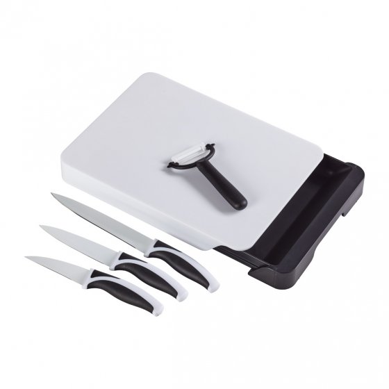 Votre cadeau : une planche à découper avec un set de couteaux 