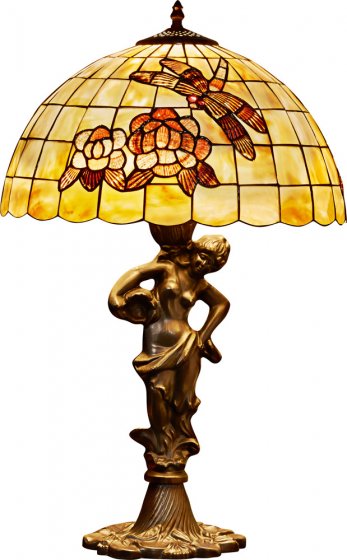 Lampe en nacre de style Tiffany 