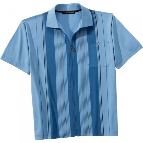 Poloshirt m.Reissver.,Set,XXL
