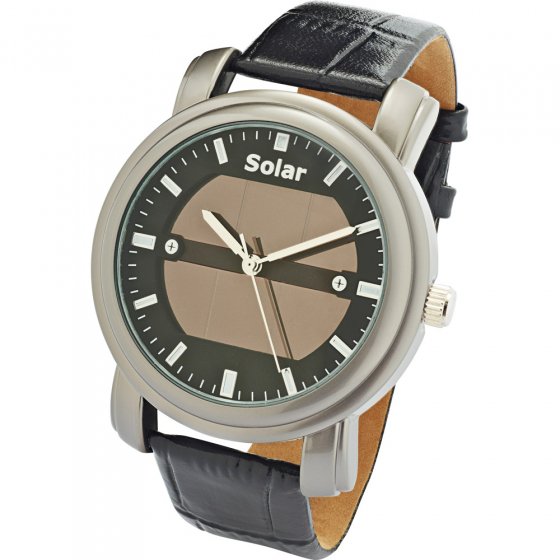 Elegante Solar-Armbanduhr 