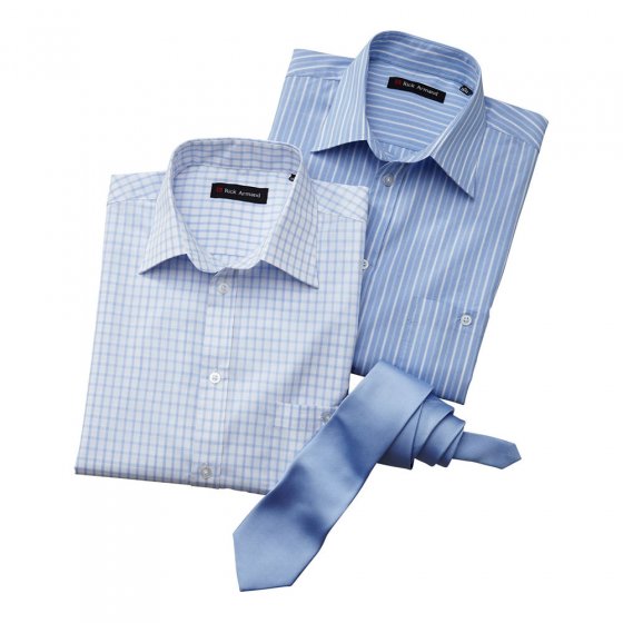 2 chemisettes avec cravate 