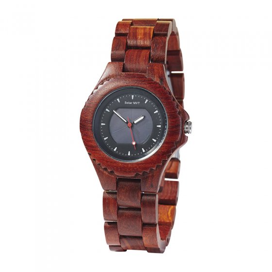 Montre solaire en bois 