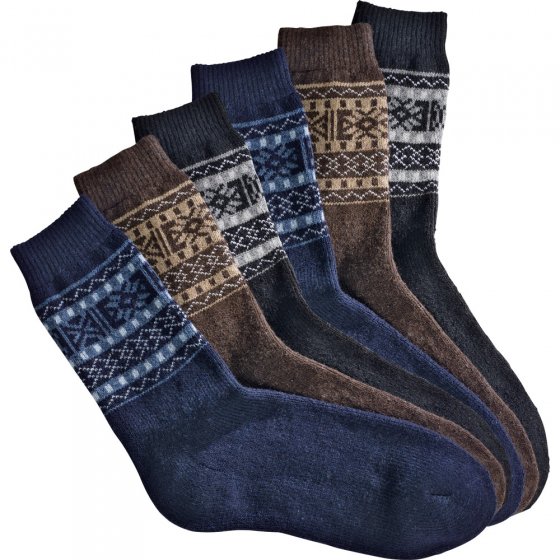 Thermosocken mit Wolle 6 Paar 