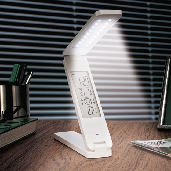 Lampe à lumière du jour et LED avec horloge 