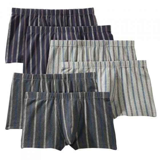 Lot de 6 boxers rétro en coton 