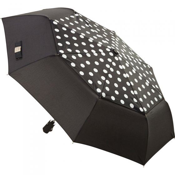 Getupfter Regenschirm mit Doppeldach 