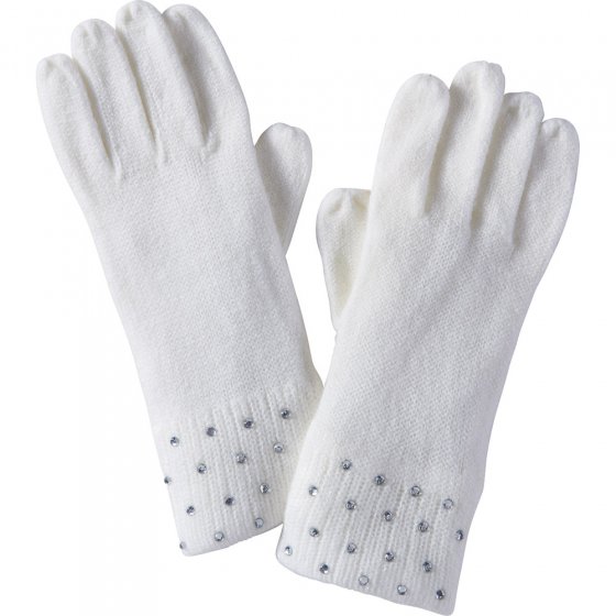 Handschuhe,Strick,Strass,schwa 