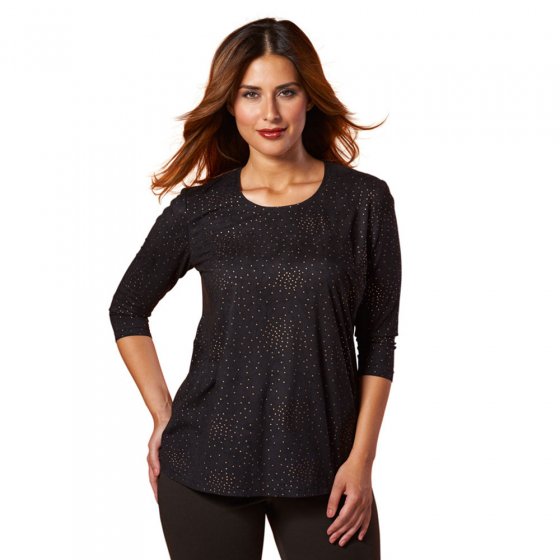 Shirt in Veloursoptik