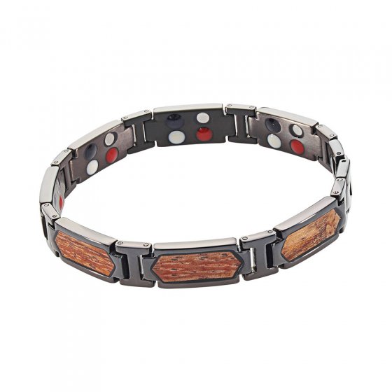Titan-Armband mit Rosenholz
