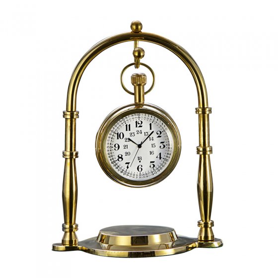 Hängeuhr aus Messing
