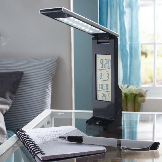 Lampe LED avec horloge 