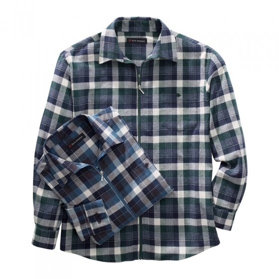 Chemise de flanelle à fermeture éclair 