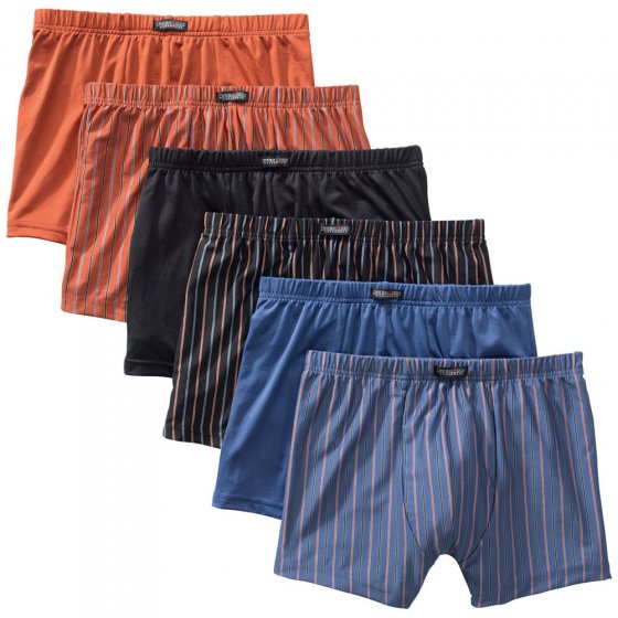 Mikrofaser-Retroshorts im 6er-Pack 