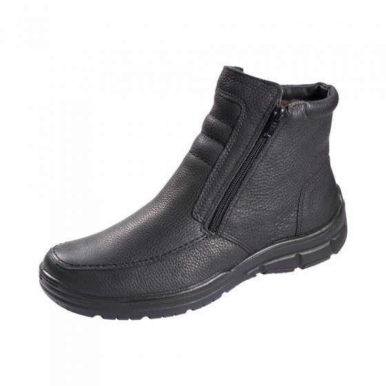 Bottines Aircomf.peau d'agneau 40 | Noir