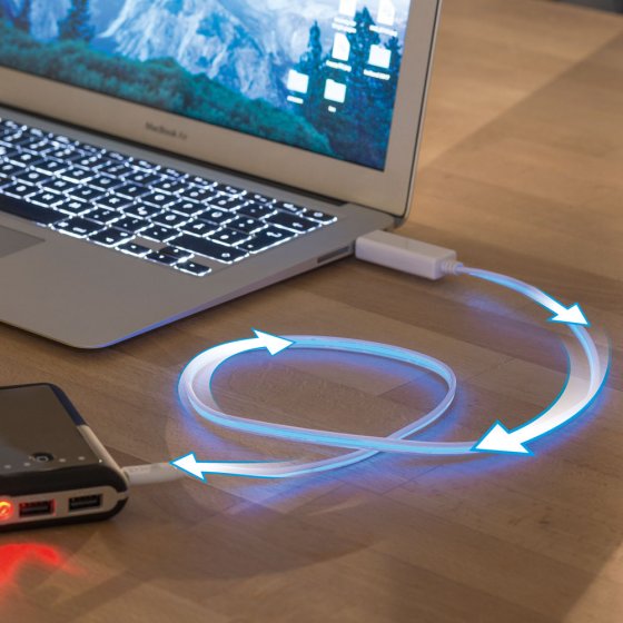 Câble lumineux USB/micro USB 