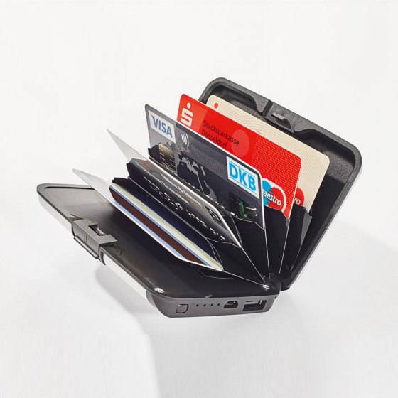 RFID-Kartenetui mit Powerbank 