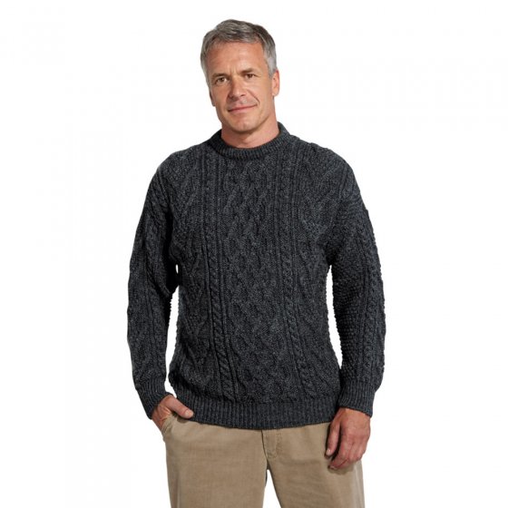 Aran-Rundhalspullover 