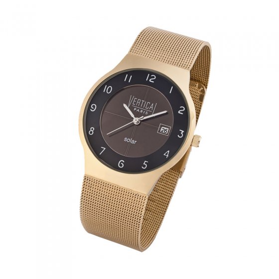 Montre-bracelet solaire plate « Gold » 